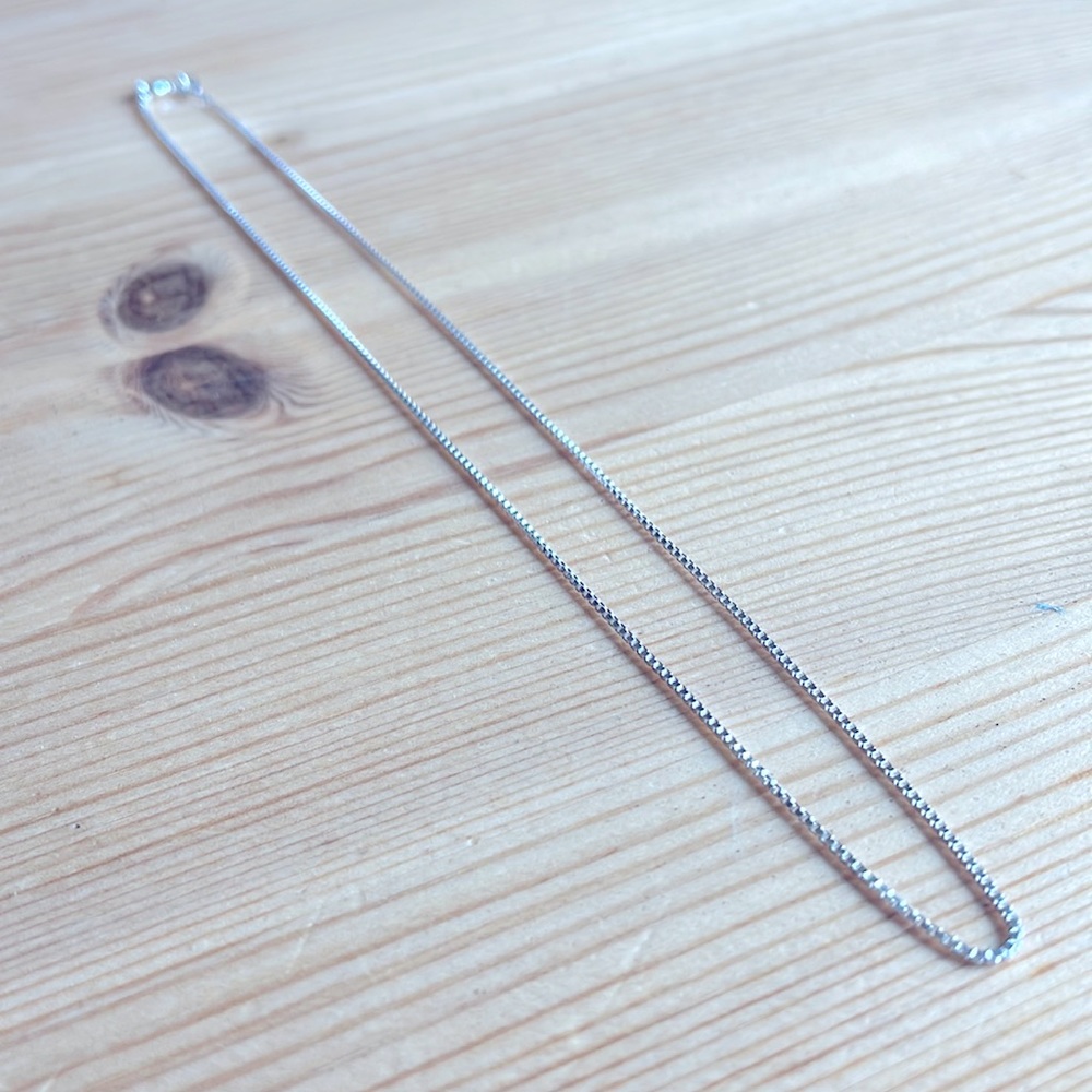 Sterling Silver Box Chain 16”